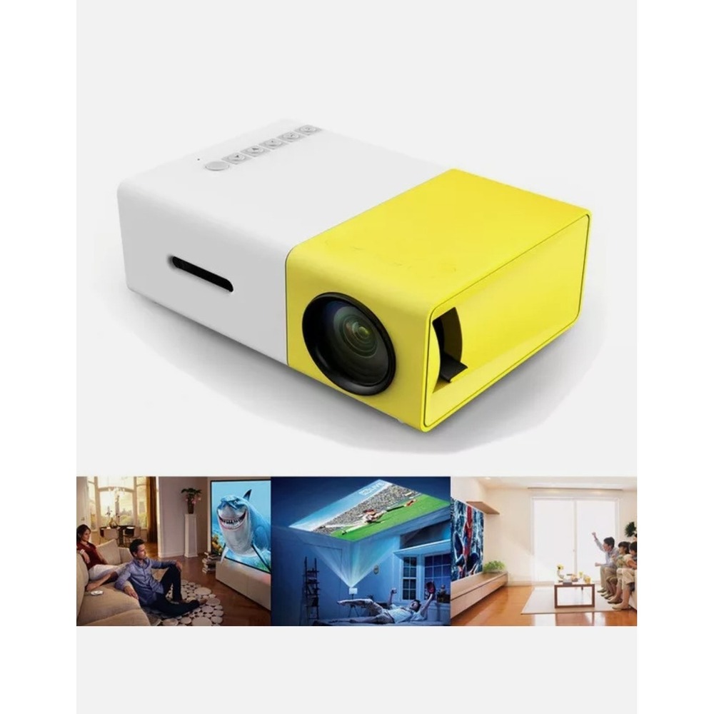 LED PROJECTOR HighResolution Portable LED Mini Projector White/Yellow New in Box - Picture 5 of 7